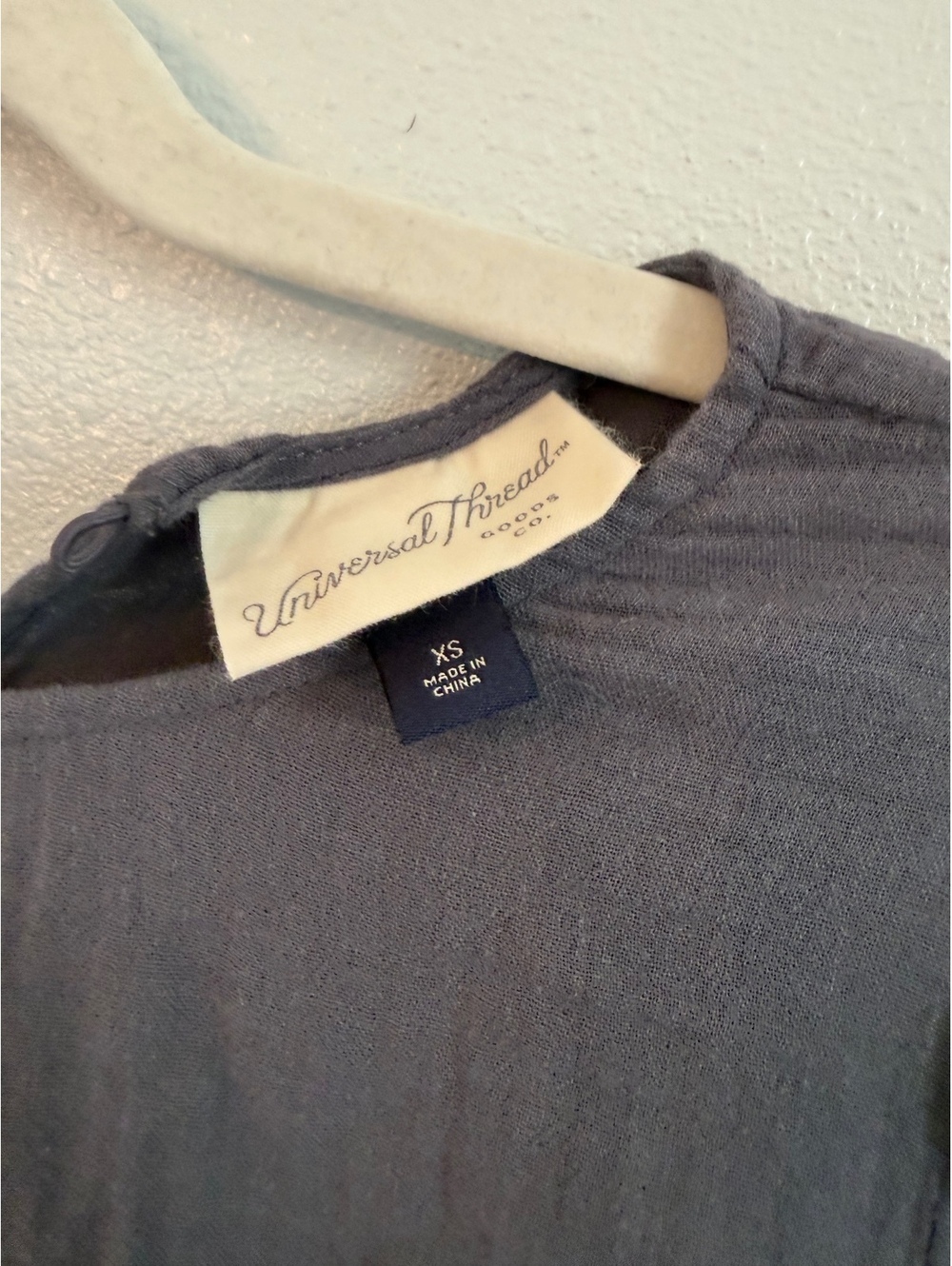 Universal Thread Women's Blue 100% Cotton Dress Size XS - Picture 2 of 4